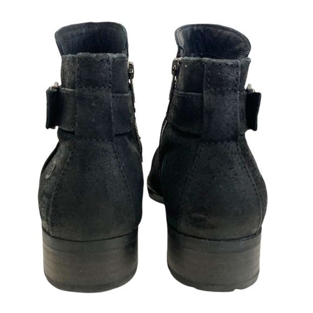 SOLD Born Trinculo Black Suede Leather Ankle Booties Womens 8.5 Buckle Comfort - Picture 8 of 16